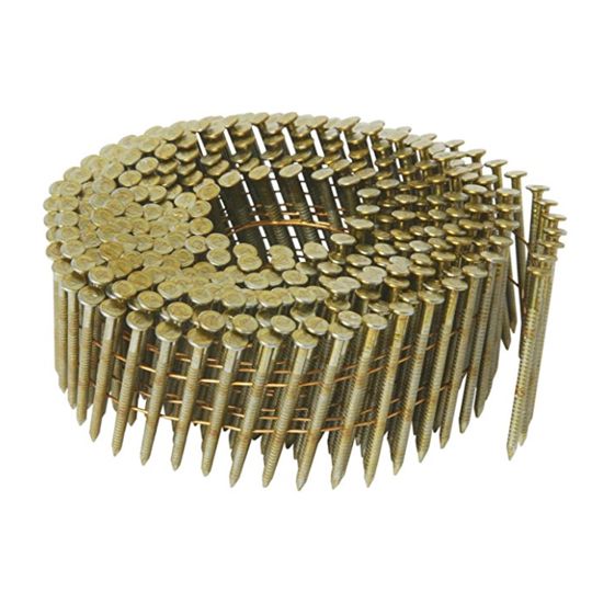 Hitachi 1-1/4" x 0.083 Ring Shank Basic Bright 16° Round Head Mini Wire Coil Nails - Carton of 16,000
