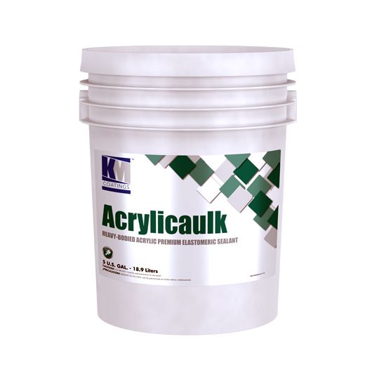KM Coatings Trowel-Grade Acrylicaulk Elastomeric Sealant - 5 Gallon Pail