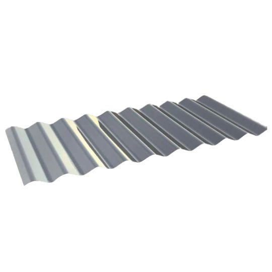 TRI-BUILT 1-1/4" x 10' Utility Gauge Galvanized Corrugated Roofing