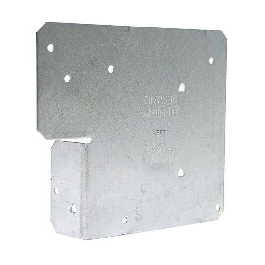 Simpson Strong-Tie 18 Gauge 6x AC6Z Two-Piece Adjustable Left Post Cap with Zmax Coating