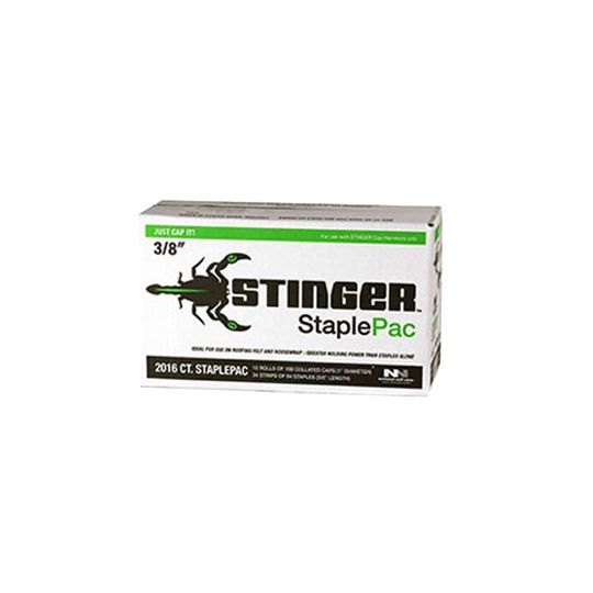 National Nail 3/8" Stinger StaplePac - Box of 2,016