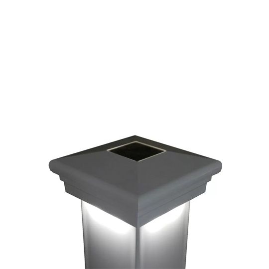 Color Guard Railing Systems 4" x 4" Apollo Solar Lighting with Downward Light