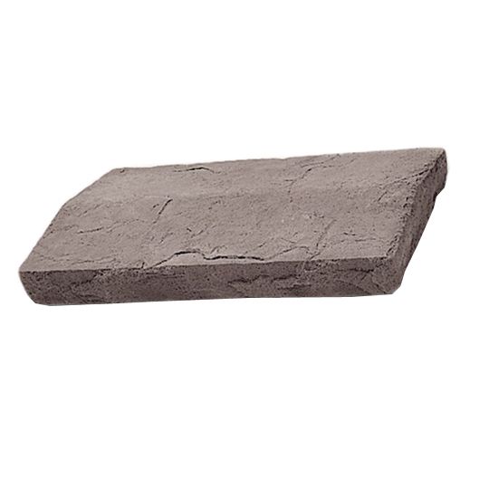 Cultured Stone 12" x 20" Flat Textured Capstone — BORFC12GR