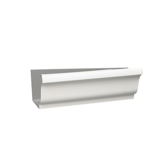Berger Building Products .032" x 6" x 15' K-Style Painted Aluminum Gutter Hemback