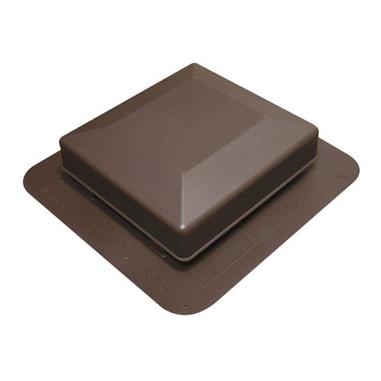 Canplas Industries Duraflo 75 Sq. In. Square Top Static Roof Exhaust Vent