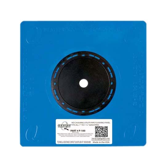 Quickflash P-100 1" to 1-1/4" Plumbing, Gas & Hvac Flashing Panel