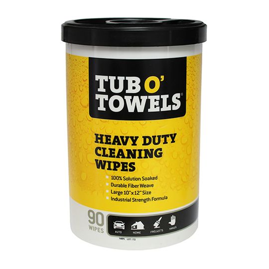 The Brush Man Tub O' Towels Heavy Duty Cleaning Wipes - Tub of 80