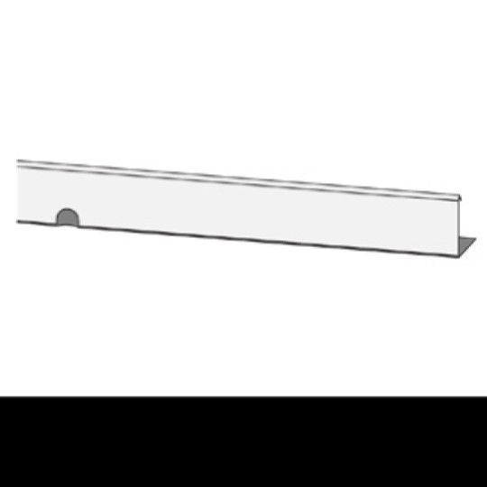 TRI-BUILT Painted Galvanized Tile Flat Riser Tile Closure — Tile Roofing — TRISESTF15BK