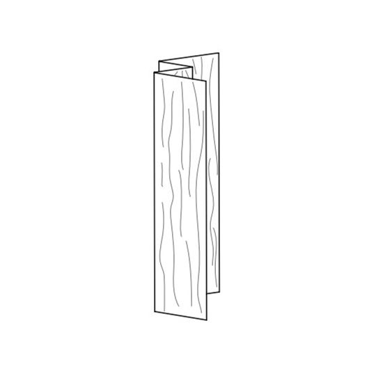 Quality Edge .016" x 10' TruCedar Steel One-Piece Inside Corner Block — QEDISCB