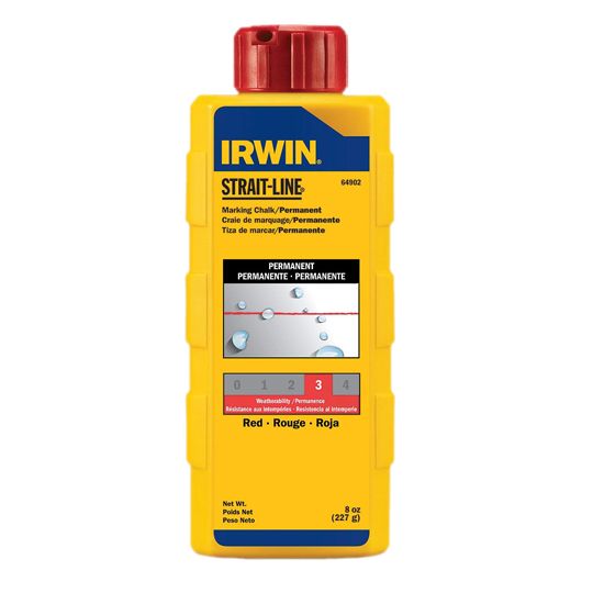 Irwin Tools Permanent Marking Chalk - 8 Oz. Bottle — IRWCRE8
