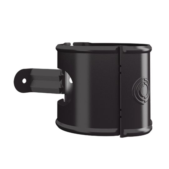 Nordic Steel Gutters 4" Steel Wide Band Quick Close Downspout Bracket — NODDSBW387DB