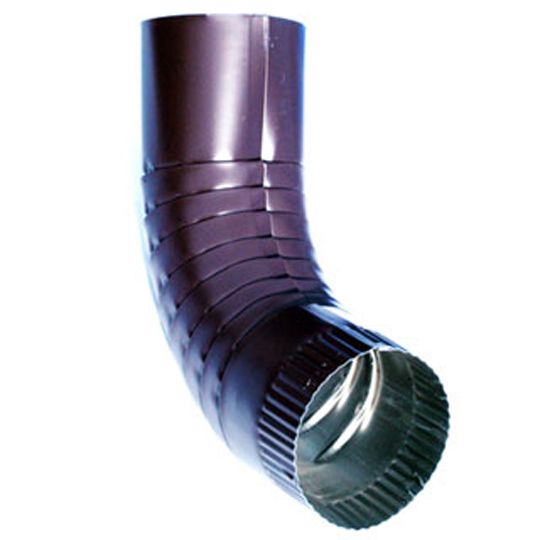 Berger Building Products 26 Gauge 3" Plain Round Paint Grip Steel 75° Elbow