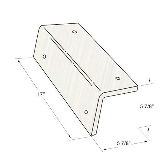 Eagle Roofing Products 5-7/8" x 17" Bel Air Rake Tile — EGL4477RA