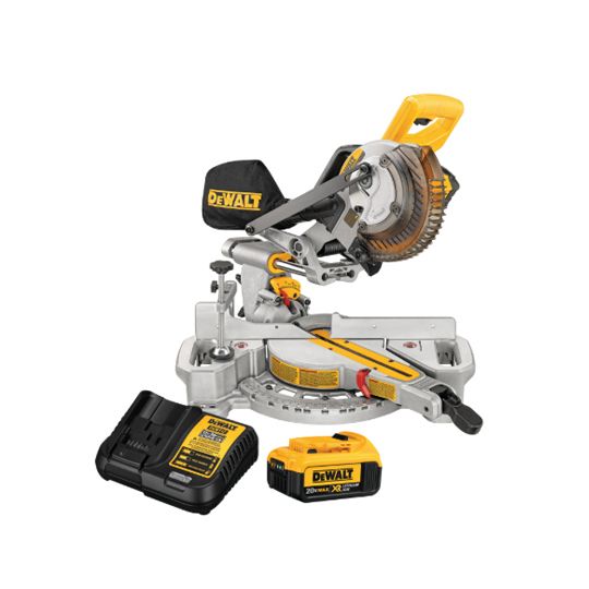 DeWalt 20V Max 7-1/4" Sliding Miter Saw with Battery & Charger