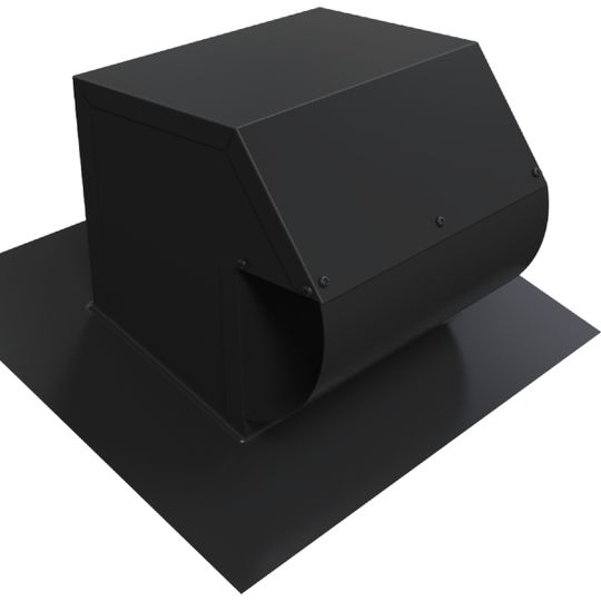 Ventilation Maximum Vmax CT-10 Roof Exhaust Vent Cap — Ventilation and Drainage — VMACT10BLK