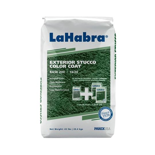 Parex USA LaHabra Exterior Stucco Color Coat # 200 Base - 16/20 Texture - 90 Lb. Bag