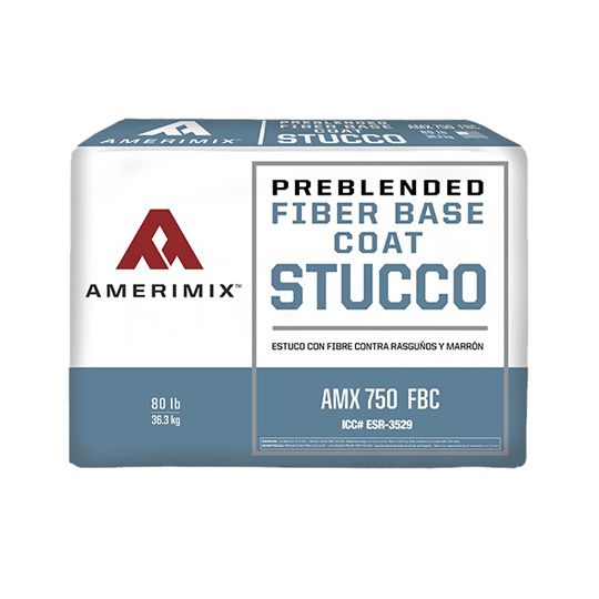 Amerimix Amx 750 Fbc Fiber Base Coat Stucco - 80 Lb. Bag — USM750FBC80