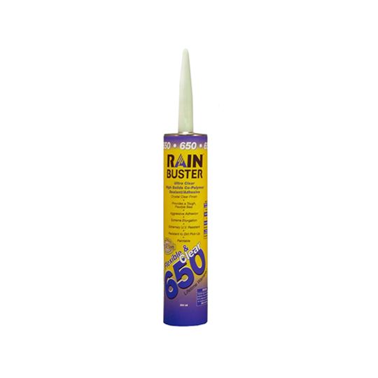 Top Industrial RainBuster 650 Ultra-Clear High Solids Co-Polymer Sealant/Adhesive - 10 Oz. Tube