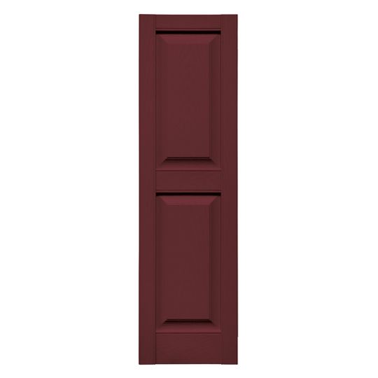 TRI-BUILT Standard Cottage Style Raised Panel Shutters (Pair) — TRI026714078