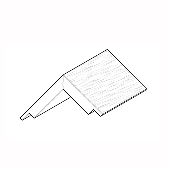 Ply Gem 5/4" x 4" x 4" x 20' PVC Corner - Woodgrain