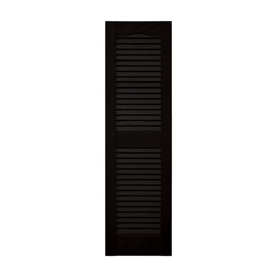 TRI-BUILT Standard Cathedral Top Open Louver Shutters (Pair) — TRI011264027