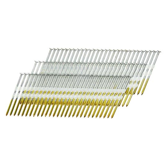 Senco 3-1/2" 16D 20° Bright Smooth Shank Plastic Collated Nails - Carton of 4,000