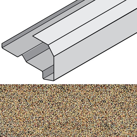 Unified Steel 1-1/2" x 2-1/2" x 79" Rake Channel — Metal Roofing — BORRCHCB112