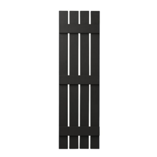Mastic 16" x 35" Board & Batten Standard 4-Board Shutters - Open Style — ACOVIN4O163533