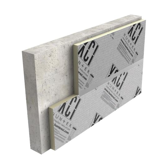 Hunter Panels 1" x 4' x 8' Xci 286 Grade-III (25 psi) Reinforced Foil Facer Polyiso Insulation