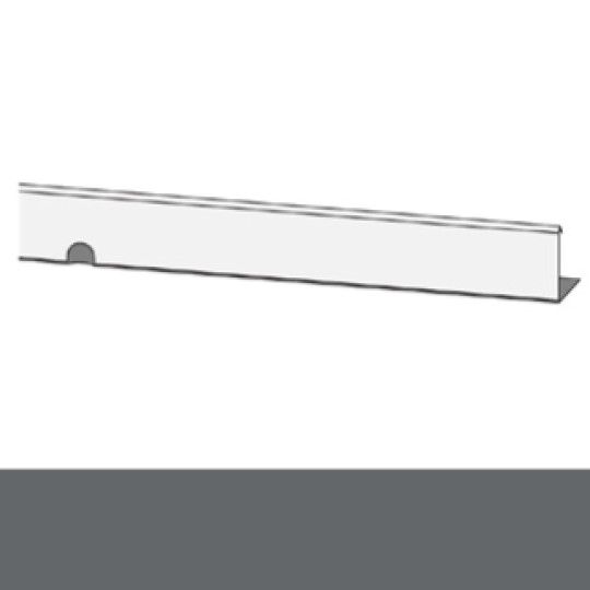 TRI-BUILT Painted Galvanized Tile Flat Riser Tile Closure — Tile Roofing — TRISESTF15CB26G