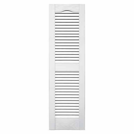 Mid-America Standard Cathedral Top Open Louver Shutter — MABLSWH67