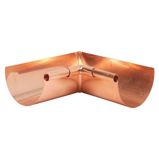 Berger Building Products 16 Oz. 6" Half Round Inside Copper 90° Miter
