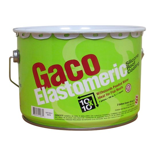 Gaco Western GacoElastomeric 100% Silicone Roof Coating - 2 Gallon Pail