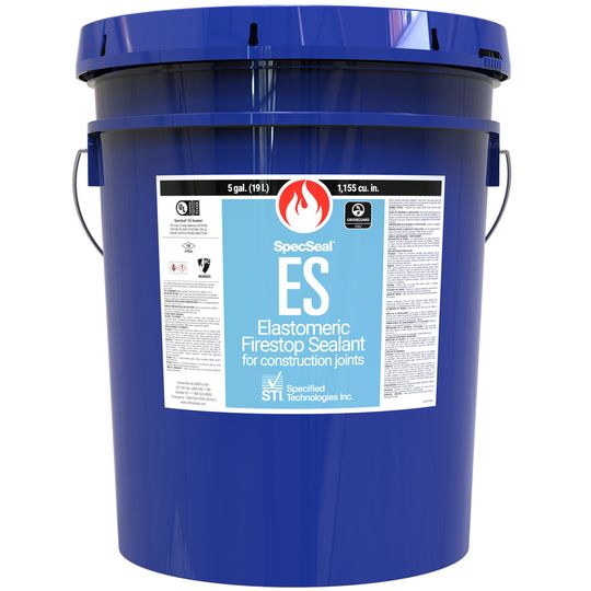 STI - Firestop Authority Sti ES105 Elastomeric Firestop Sealant - Blue - 5 Gallon Pail