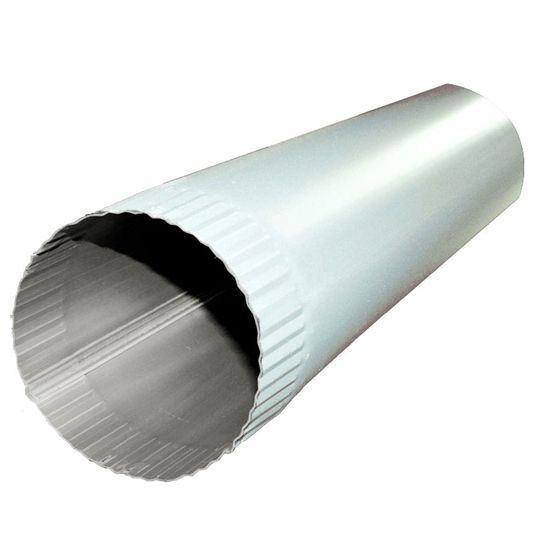 Berger Building Products .024" x 4" x 10' Plain Round Painted Aluminum Downspout — BBPDSPRPHG4