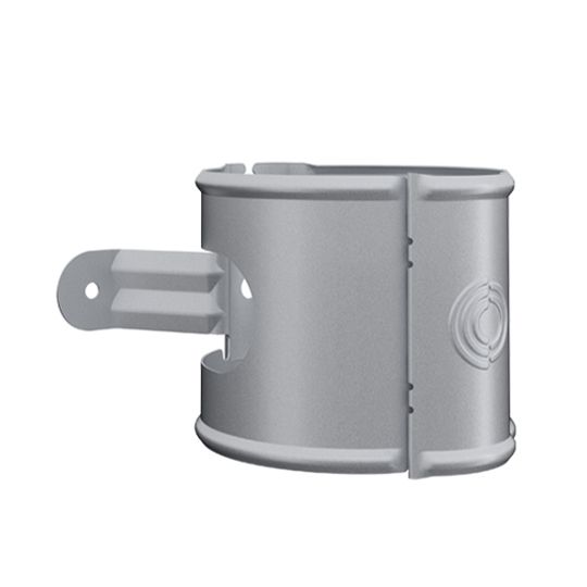 Nordic Steel Gutters 4" Steel Wide Band Quick Close Downspout Bracket — NODDSBW045SM
