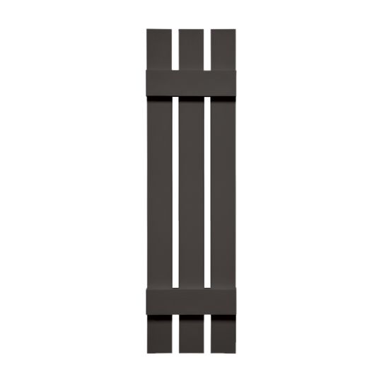 TRI-BUILT Standard Board-N-Batten 3-Board Spaced Shutters (Pair) — TRI031259018