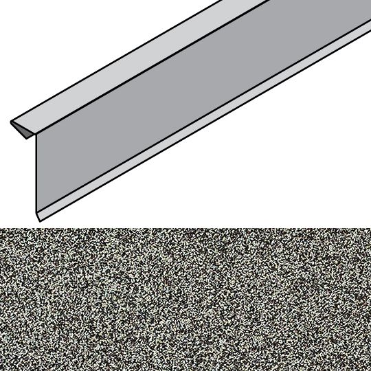 Unified Steel 1-1/2" x 4-1/4" x 79" Rake Cover — BORRCOV79IW