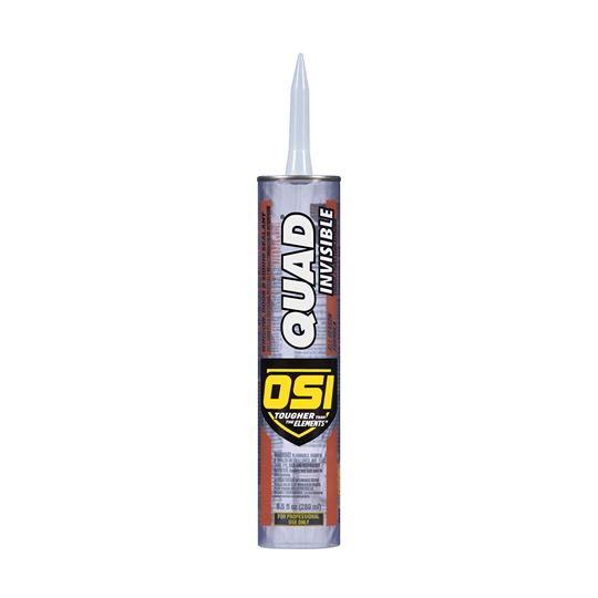 OSI Quad Invisible Window, Door & Siding Sealant - 9.5 Fl. Oz. Cartridge