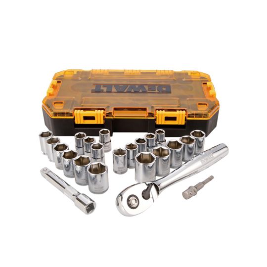 DeWalt 23-Piece 1/2" Drive Combination Socket Set