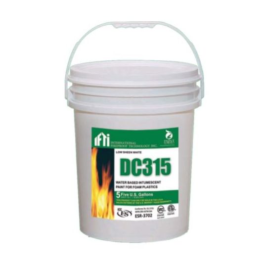 International Fireproof Technology DC315 Water-Based Fireproof Foam Paint - 5 Gallon Pail — IFTDC315