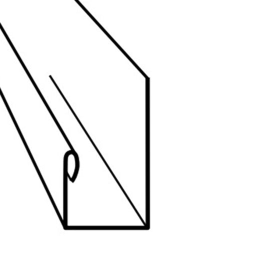 Gentek 3/4" Cedarwood Aluminum J-Channel — GTKCWJC34SMCB