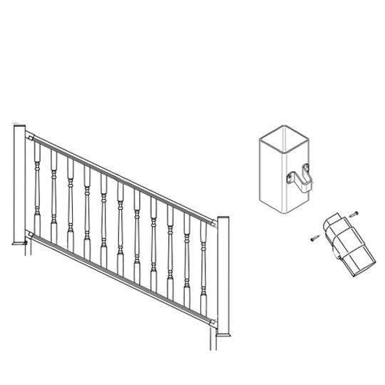 Certainteed - Evernew Kingston Stair Kit Square Baluster 42X6'