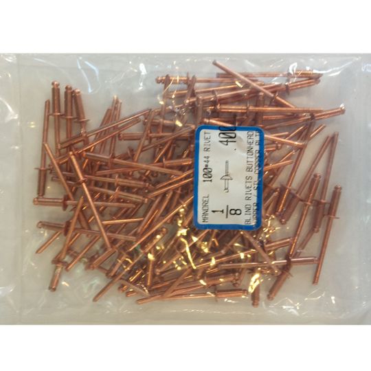 LTW Supply #42 Copper Rivets - Bag of 100