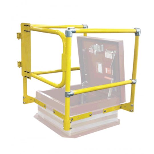 TRI-BUILT Roof Hatch Safety Railing with Side Gate — Roof Hatches — TRITBSRY3096SG