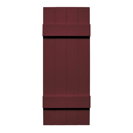 Mid-America Board-N-Batten Standard Four-Board Joined Shutter — MABBNB4BJ1439078