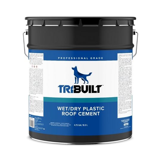 TRI-BUILT Wet/Dry Plastic Roof Cement - Summer Grade — TRIGAF