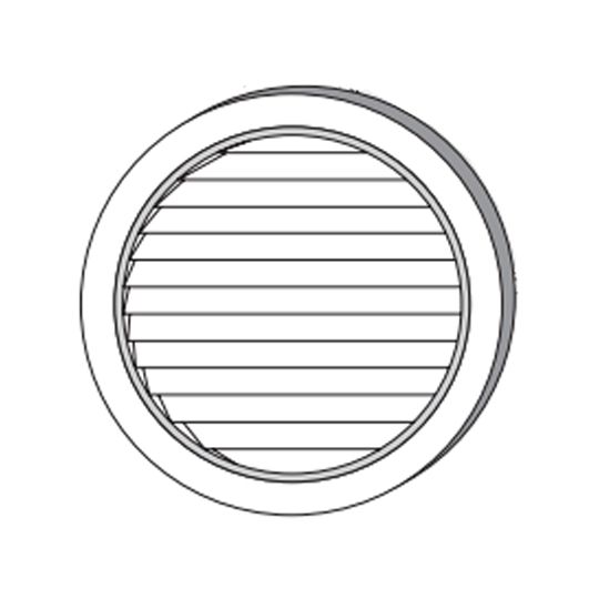 Mastic 36" Round Gable Vent — ACORDGV3653