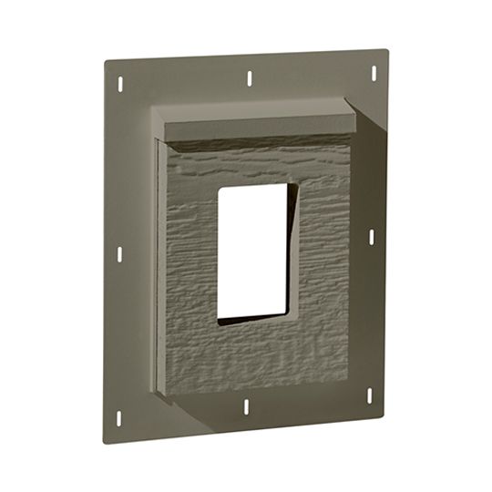 Wausau Supply 6" x 9" Diamond Kote Cedar RigidMount Receptacle Mount Block — WSUDKCRMTB69R
