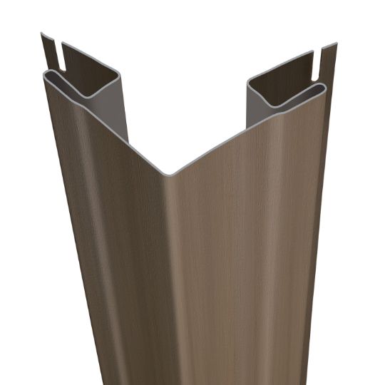 CertainTeed Siding 3/4" x 3-1/3" x 10' Outside Corner Post - Woodgrain Finish — CEROSCP34WG10FB